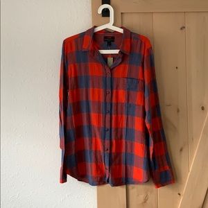 J.Crew Long Sleeve Plaid Button Up